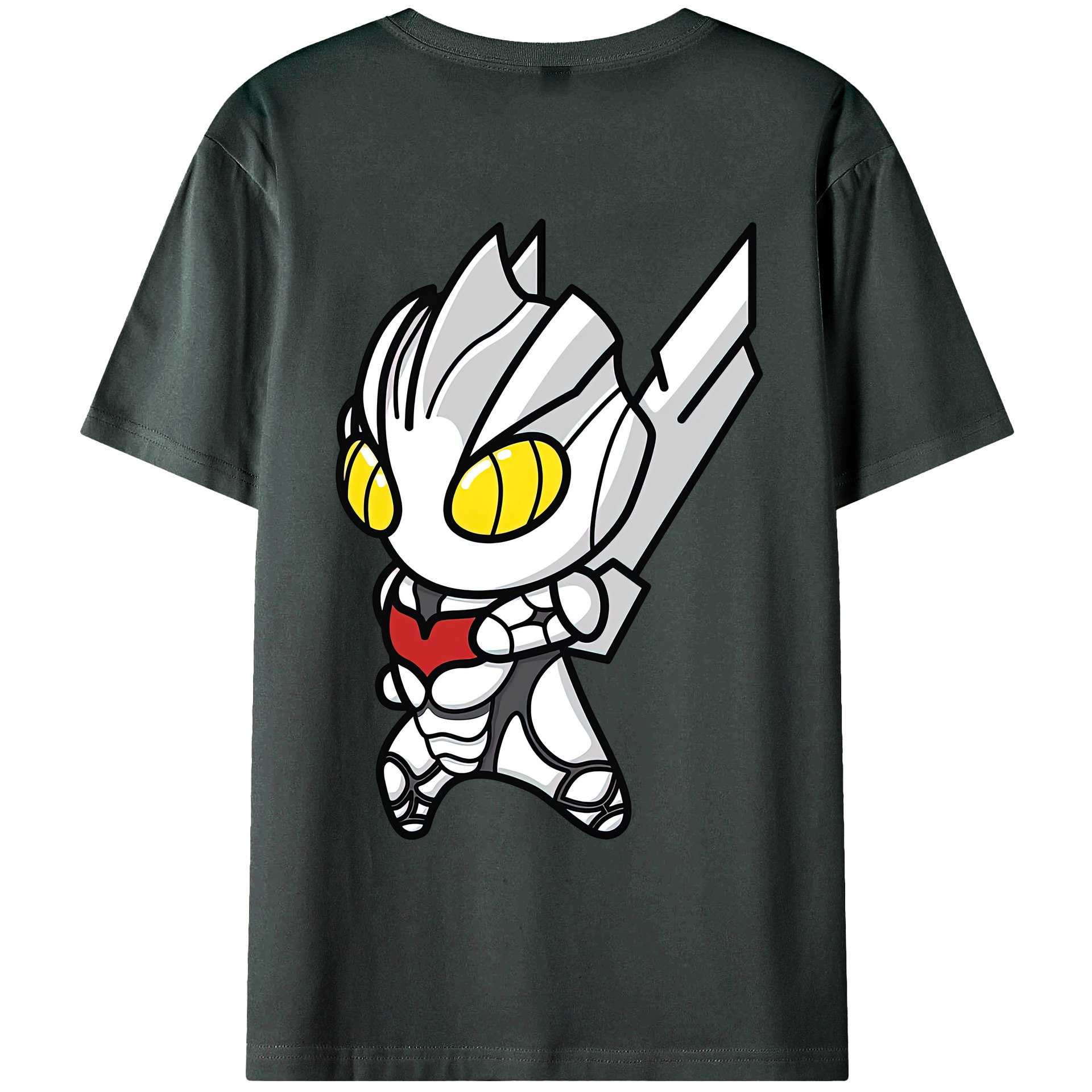 （画像用） ウルトラマン Ultraman 綿100％ メンズ半袖Tシャツ（バックプリント） 通気性